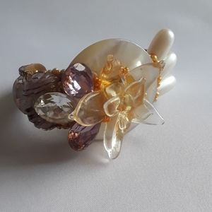 RARE Vintage Hand Signed Wendy Gell Cuff